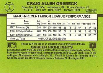 Craig Grebeck  baseball card collectible - Main Image 2