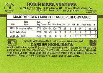 Robin Ventura  baseball card collectible - Main Image 2