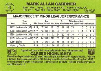 Mark Gardner  baseball card collectible - Main Image 2