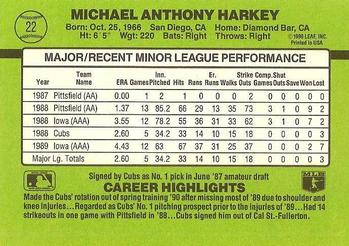 Mike Harkey  baseball card collectible - Main Image 2