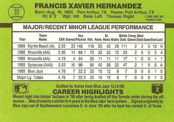 Xavier Hernandez  baseball card collectible - Main Image 2