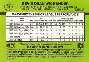 Kevin Wickander  baseball card collectible - Main Image 2