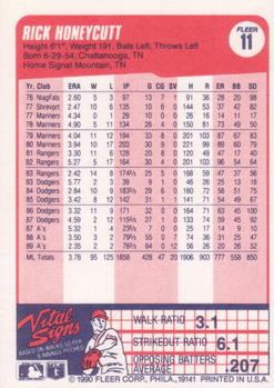 Rick Honeycutt  baseball card collectible - Main Image 2