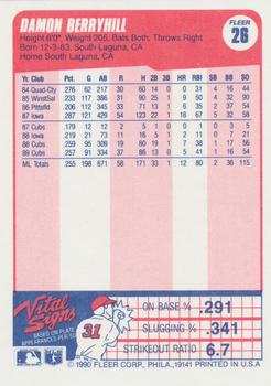 Damon Berryhill  baseball card collectible - Main Image 2