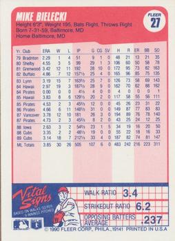 Mike Bielecki  baseball card collectible - Main Image 2