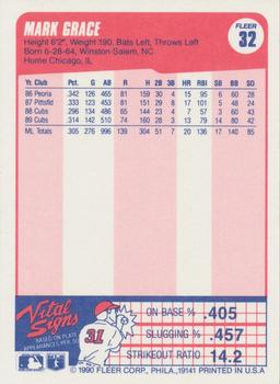 Mark Grace  baseball card collectible - Main Image 2