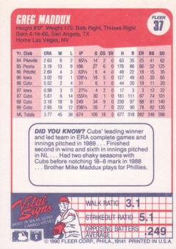 Greg Maddux  baseball card collectible - Main Image 2