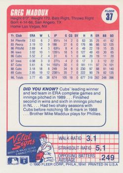 Greg Maddux  baseball card collectible - Main Image 2