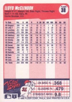 Lloyd McClendon  baseball card collectible - Main Image 2