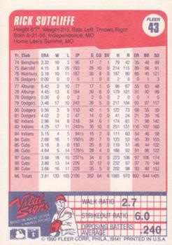 Rick Sutcliffe  baseball card collectible - Main Image 2