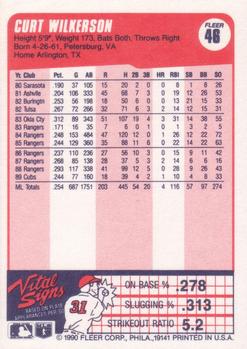 Curt Wilkerson  baseball card collectible - Main Image 2