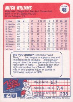 Mitch Williams  baseball card collectible - Main Image 2