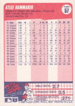 Atlee Hammaker  baseball card collectible - Main Image 2