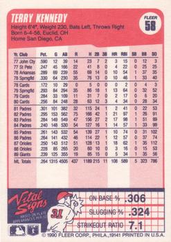 Terry Kennedy  baseball card collectible - Main Image 2