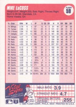 Mike LaCoss  baseball card collectible - Main Image 2