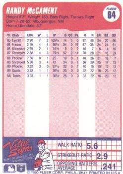 Randy McCament  baseball card collectible - Main Image 2