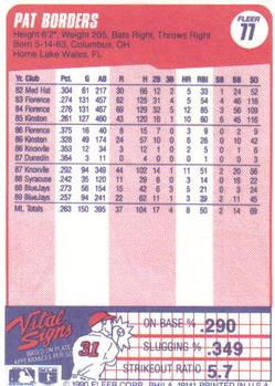 Pat Borders  baseball card collectible - Main Image 2