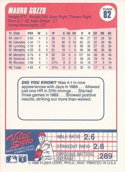 Mauro Gozzo  baseball card collectible - Main Image 2