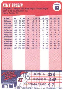 Kelly Gruber  baseball card collectible - Main Image 2