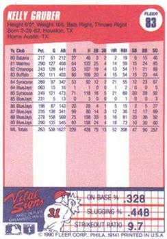 Kelly Gruber  baseball card collectible - Main Image 2