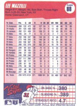 Lee Mazzilli  baseball card collectible - Main Image 2