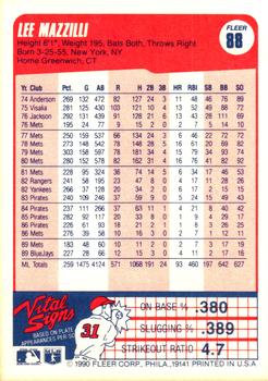 Lee Mazzilli  baseball card collectible - Main Image 2