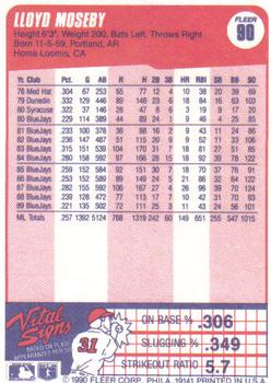 Lloyd Moseby  baseball card collectible - Main Image 2