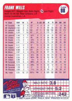 Frank Wills  baseball card collectible - Main Image 2