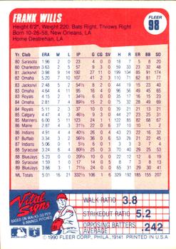 Frank Wills  baseball card collectible - Main Image 2