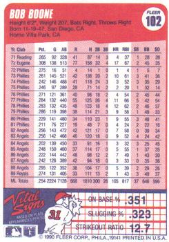 Bob Boone  baseball card collectible - Main Image 2