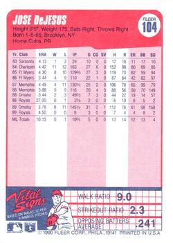 Jose DeJesus  baseball card collectible - Main Image 2