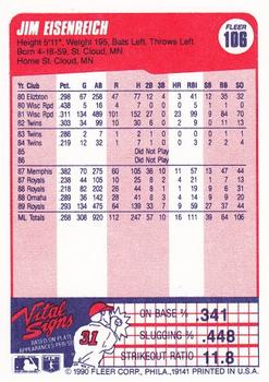 Jim Eisenreich  baseball card collectible - Main Image 2