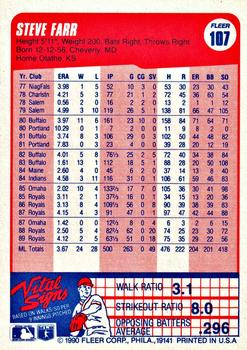 Steve Farr  baseball card collectible - Main Image 2