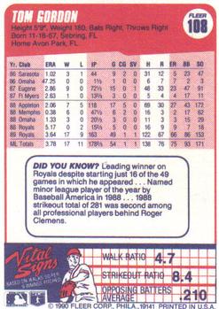 Tom Gordon  baseball card collectible - Main Image 2