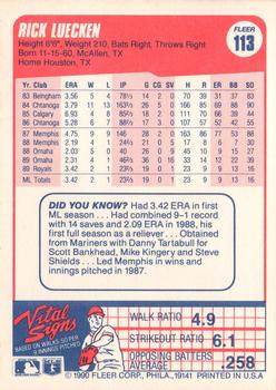 Rick Luecken  baseball card collectible - Main Image 2