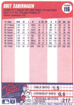 Bret Saberhagen  baseball card collectible - Main Image 2