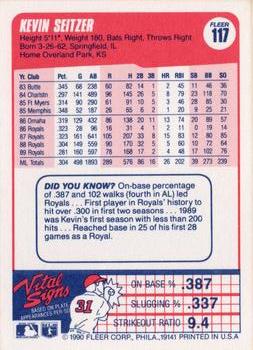 Kevin Seitzer  baseball card collectible - Main Image 2