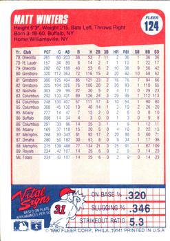 Matt Winters  baseball card collectible - Main Image 2