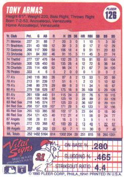 Tony Armas  baseball card collectible - Main Image 2
