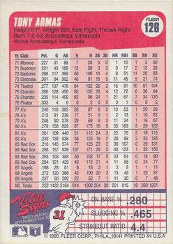 Tony Armas  baseball card collectible - Main Image 2