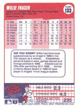 Willie Fraser  baseball card collectible - Main Image 2