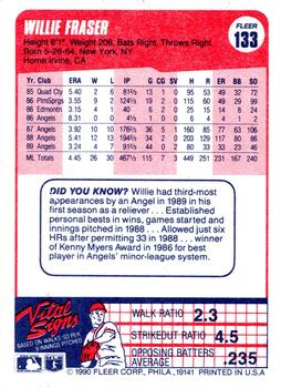 Willie Fraser  baseball card collectible - Main Image 2