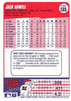 Jack Howell  baseball card collectible - Main Image 2