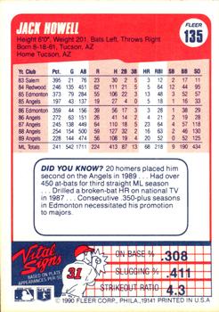 Jack Howell  baseball card collectible - Main Image 2