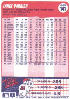 Lance Parrish  baseball card collectible - Main Image 2