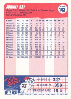 Johnny Ray  baseball card collectible - Main Image 2