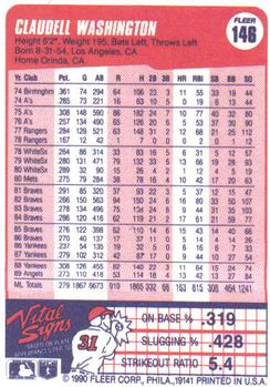 Claudell Washington  baseball card collectible - Main Image 2