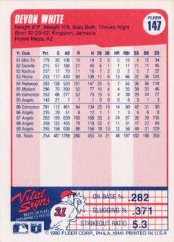 Devon White  baseball card collectible - Main Image 2