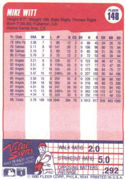 Mike Witt  baseball card collectible - Main Image 2
