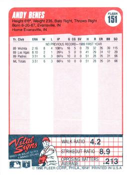 Andy Benes  baseball card collectible - Main Image 2